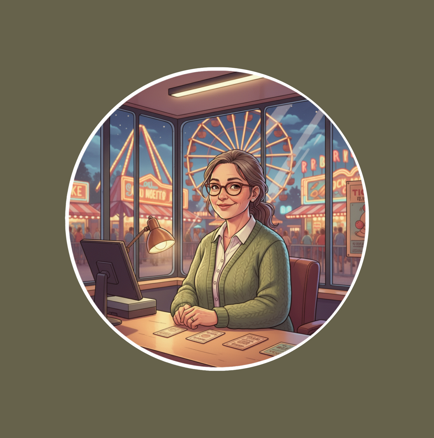 Raub am Riesenrad Krimi Dinner Annette